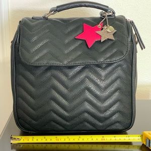 Candie’s Black Convertible Backpack Handbag